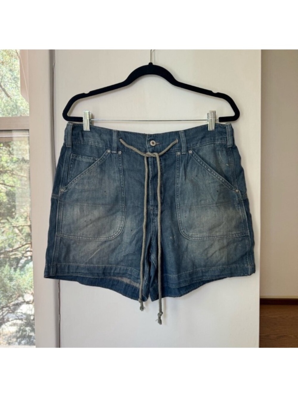 NWT Free People Second Chances Low-Slung Jean Shorts Blue Small - Picture 7 of 14